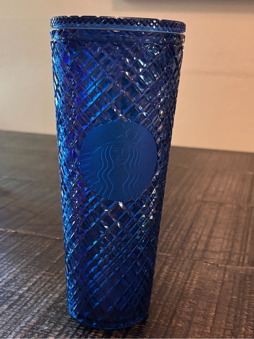 Starbucks Faceted Cobalt Blue Tumbler